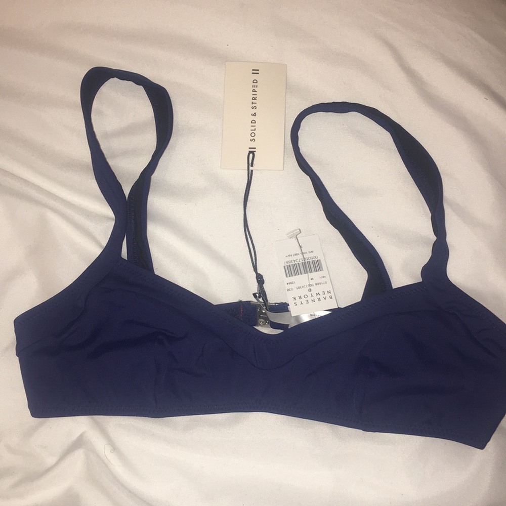 Solid + Striped “Molly” Bikini Top